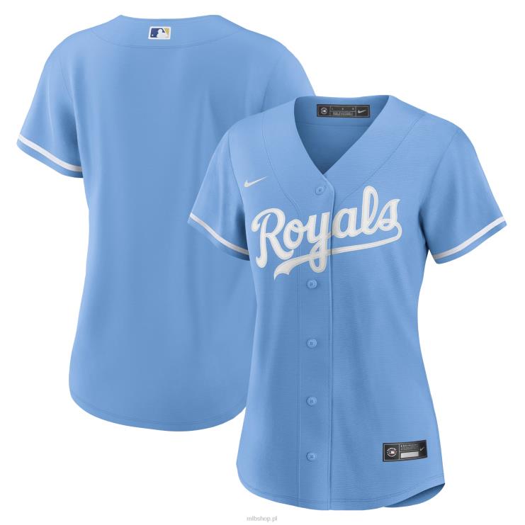 jasnoniebieska koszulka Kansas City Royals Nike z repliką alternatywnego logo drużyny kobiety 0J02V468 MLB Jerseys