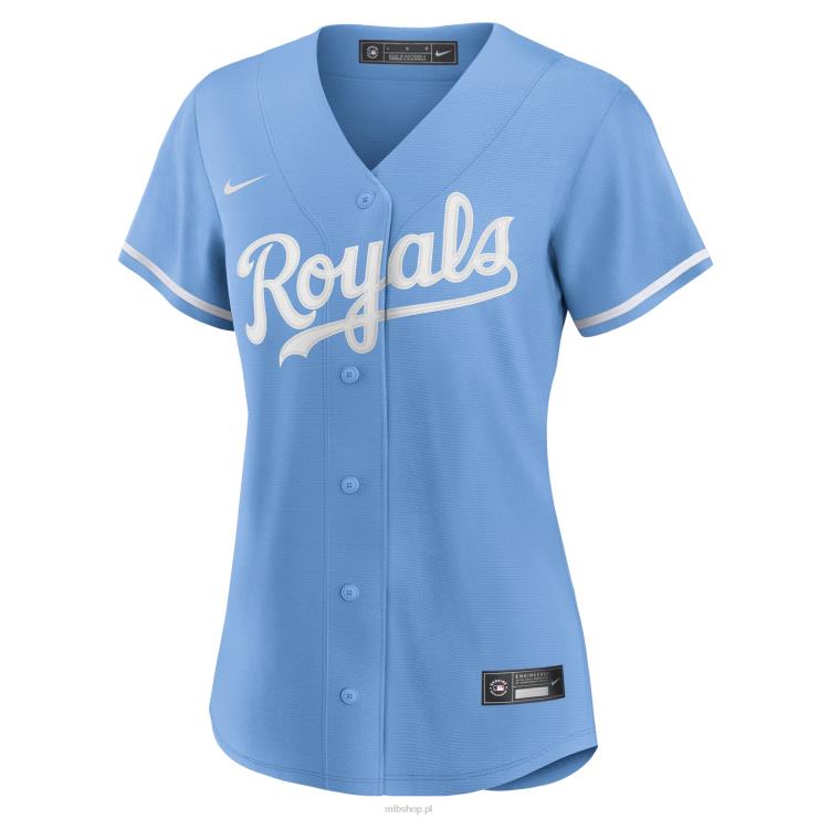 jasnoniebieska koszulka Kansas City Royals Nike z repliką alternatywnego logo drużyny kobiety 0J02V468 MLB Jerseys