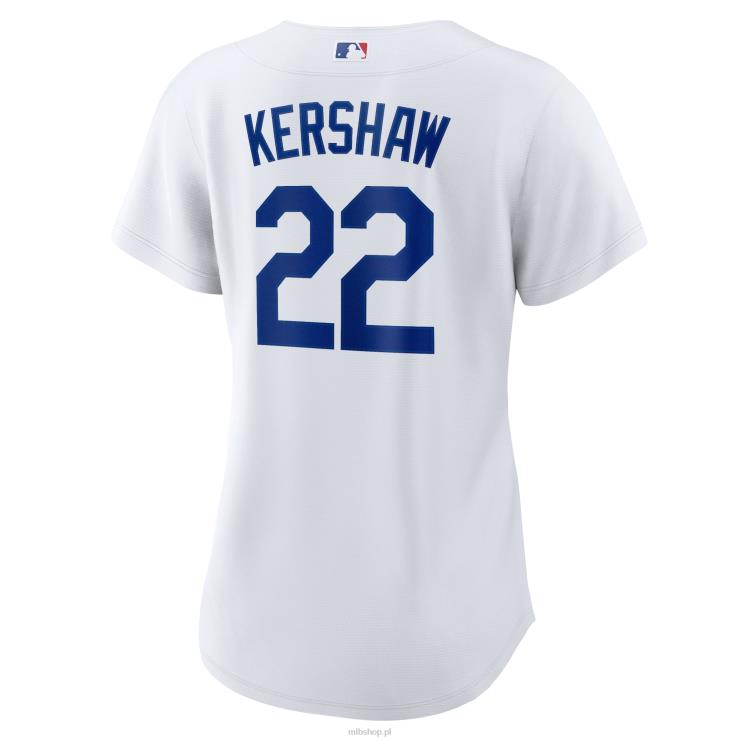 Biała domowa replika koszulki gracza Los Angeles Dodgers Clayton Kershaw Nike kobiety 0J02V146 MLB Jerseys