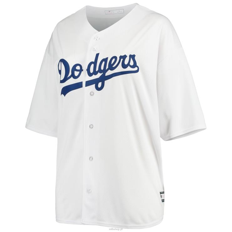 Biała replika koszulki Los Angeles Dodgers Clayton Kershaw plus size kobiety 0J02V1079 MLB Jerseys