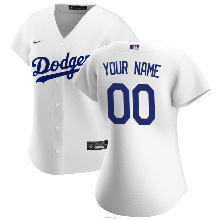 los angeles dodgers nike biała replika domowej koszulki na zamówienie kobiety 0J02V86 MLB Jerseys