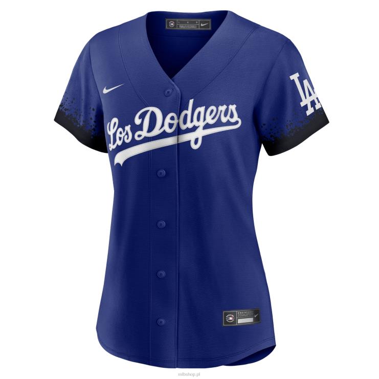replika koszulki gracza Los Angeles Dodgers Cody Bellinger Nike Royal City Connect kobiety 0J02V1218 MLB Jerseys
