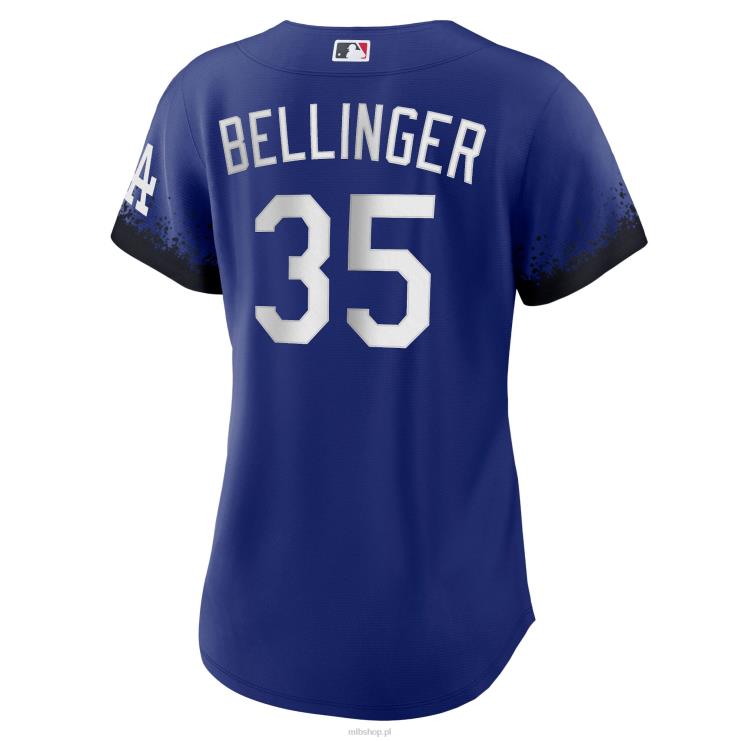 replika koszulki gracza Los Angeles Dodgers Cody Bellinger Nike Royal City Connect kobiety 0J02V1218 MLB Jerseys