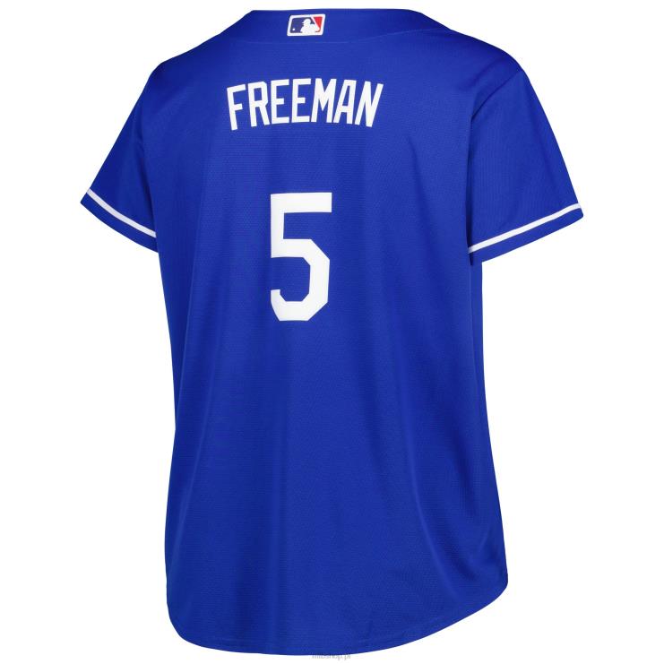 replika koszulki gracza los angeles dodgers freddie freeman royal plus size kobiety 0J02V911 MLB Jerseys