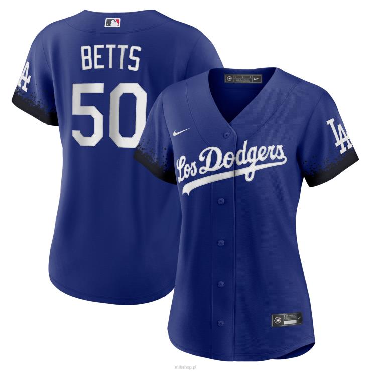 replika koszulki gracza los angeles dodgers mookie betts nike royal city connect kobiety 0J02V201 MLB Jerseys