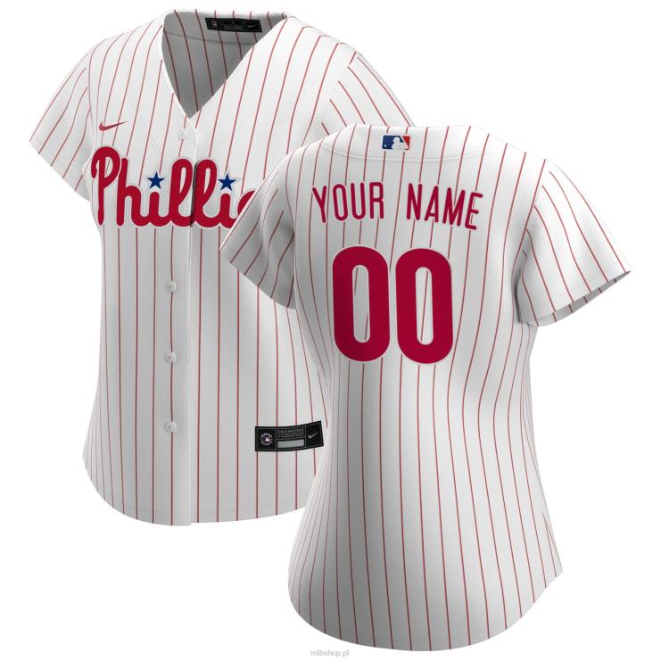 philadelphia phillies nike biała replika domowej koszulki na zamówienie kobiety 0J02V318 MLB Jerseys
