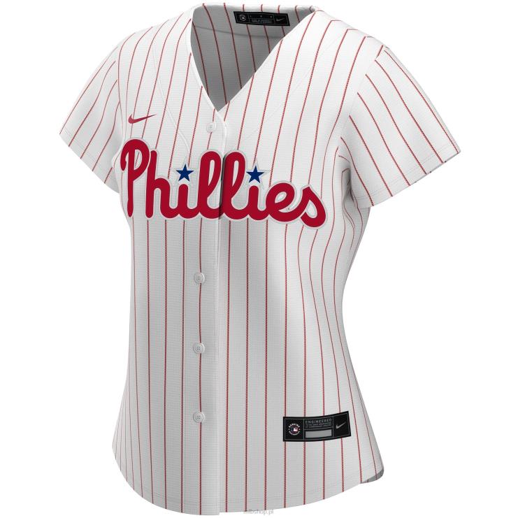 philadelphia phillies nike biała replika domowej koszulki na zamówienie kobiety 0J02V318 MLB Jerseys