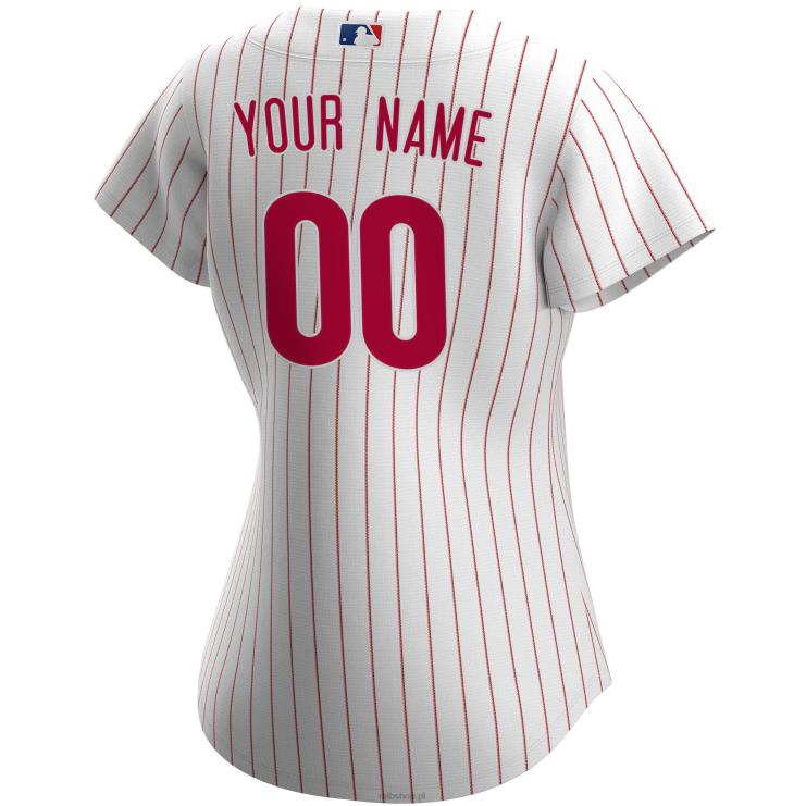philadelphia phillies nike biała replika domowej koszulki na zamówienie kobiety 0J02V318 MLB Jerseys