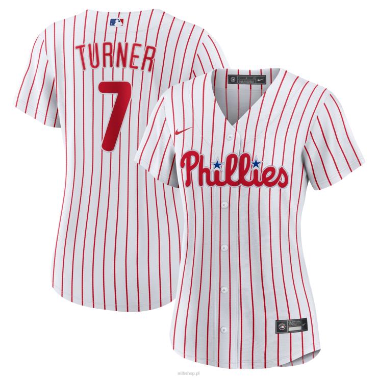 philadelphia phillies trea turner nike biała replika domowej koszulki gracza kobiety 0J02V292 MLB Jerseys