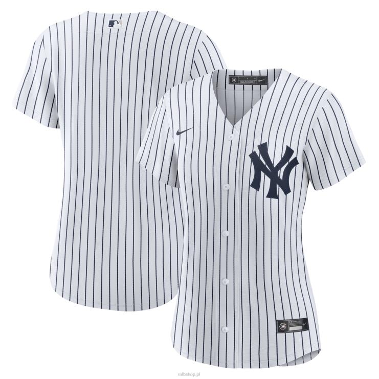 Biała replika domowej koszulki Nike New York Yankees Nike kobiety 0J02V219 MLB Jerseys