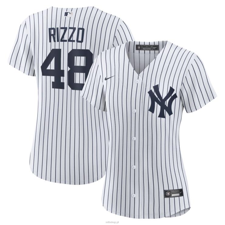 New York Yankees Anthony Rizzo Nike Biała oficjalna replika domowej koszulki gracza kobiety 0J02V267 MLB Jerseys