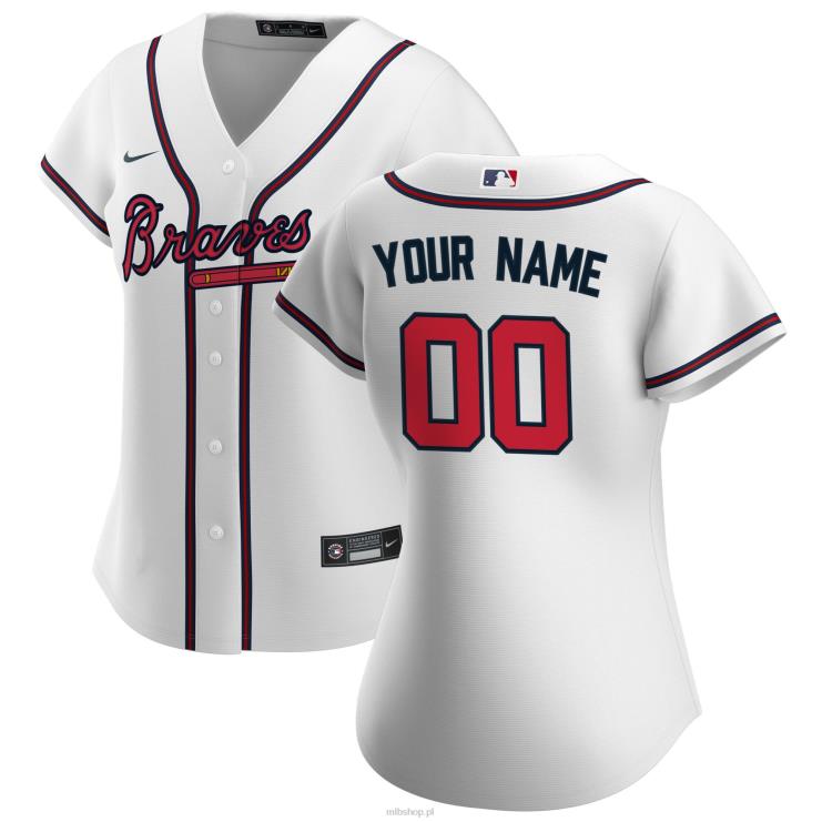 atlanta odważny nike biała replika domowej koszulki niestandardowej kobiety 0J02V202 MLB Jerseys