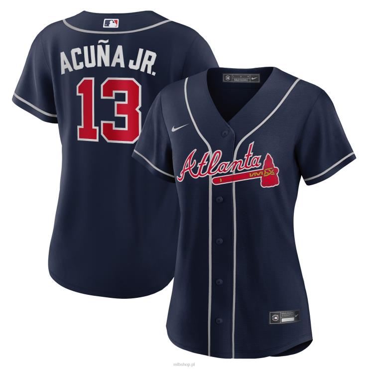 atlanta odważny ronald acuna jr. granatowa replika koszulki gracza nike w kolorze granatowym kobiety 0J02V404 MLB Jerseys