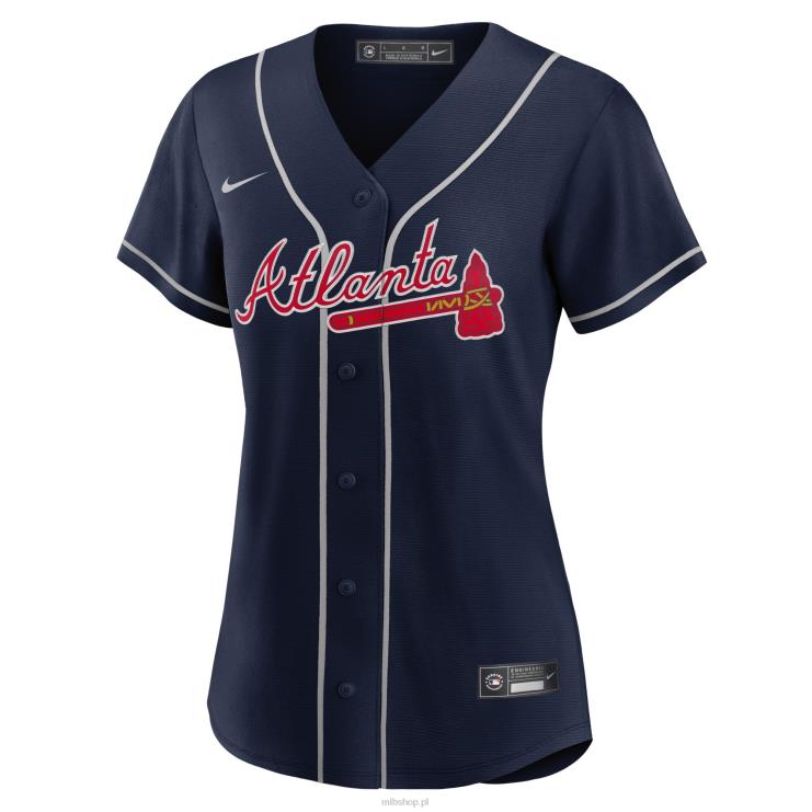 atlanta odważny ronald acuna jr. granatowa replika koszulki gracza nike w kolorze granatowym kobiety 0J02V404 MLB Jerseys