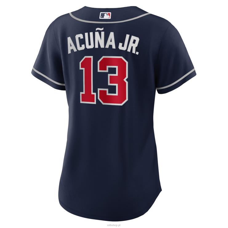atlanta odważny ronald acuna jr. granatowa replika koszulki gracza nike w kolorze granatowym kobiety 0J02V404 MLB Jerseys