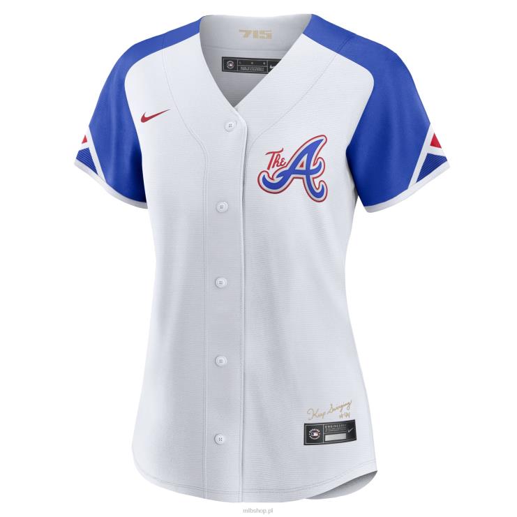 biała replika koszulki gracza Nike City Connect 2023 Atlanta Brass Austin Riley kobiety 0J02V134 MLB Jerseys