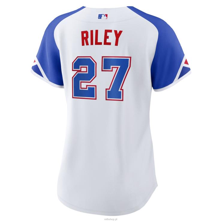 biała replika koszulki gracza Nike City Connect 2023 Atlanta Brass Austin Riley kobiety 0J02V134 MLB Jerseys