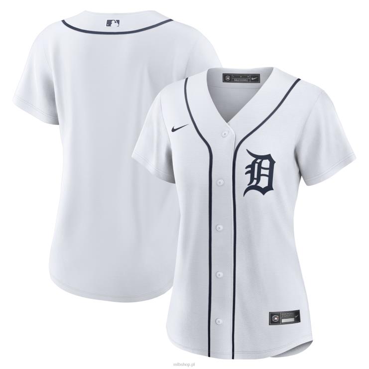 biała replika domowej koszulki drużyny Detroit Tigers nike kobiety 0J02V804 MLB Jerseys