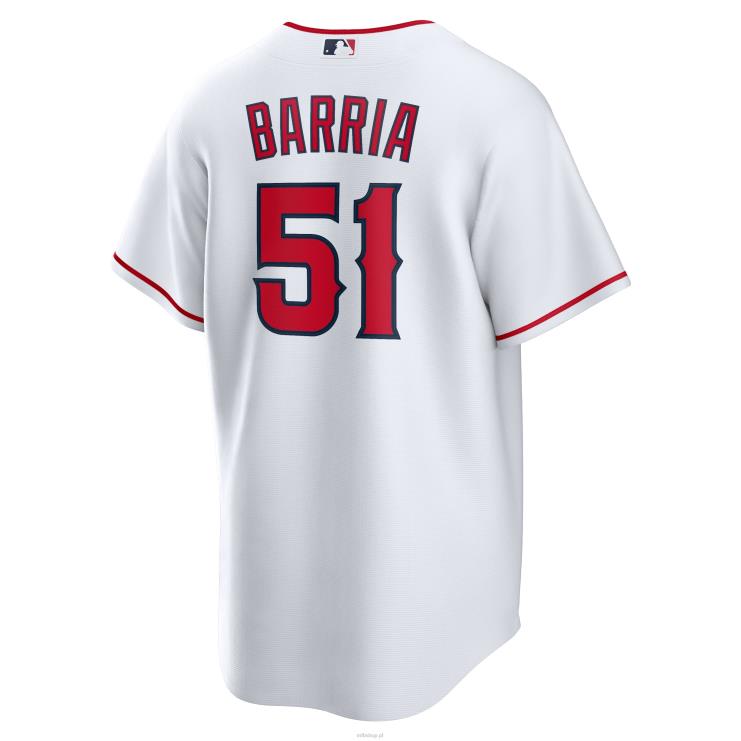 Los Angeles Angels Jaime Barria Nike Biała replika domowej koszulki gracza mężczyźni 0J02V1588 MLB Jerseys