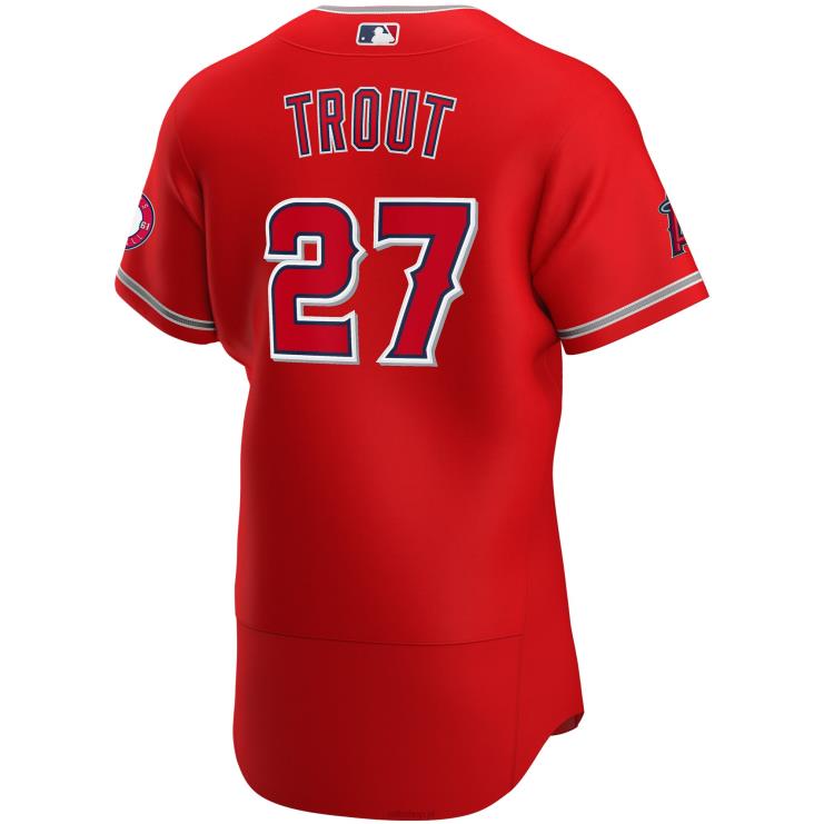 Los Angeles Angels Mike Trout Nike Czerwona alternatywna autentyczna koszulka gracza mężczyźni 0J02V767 MLB Jerseys