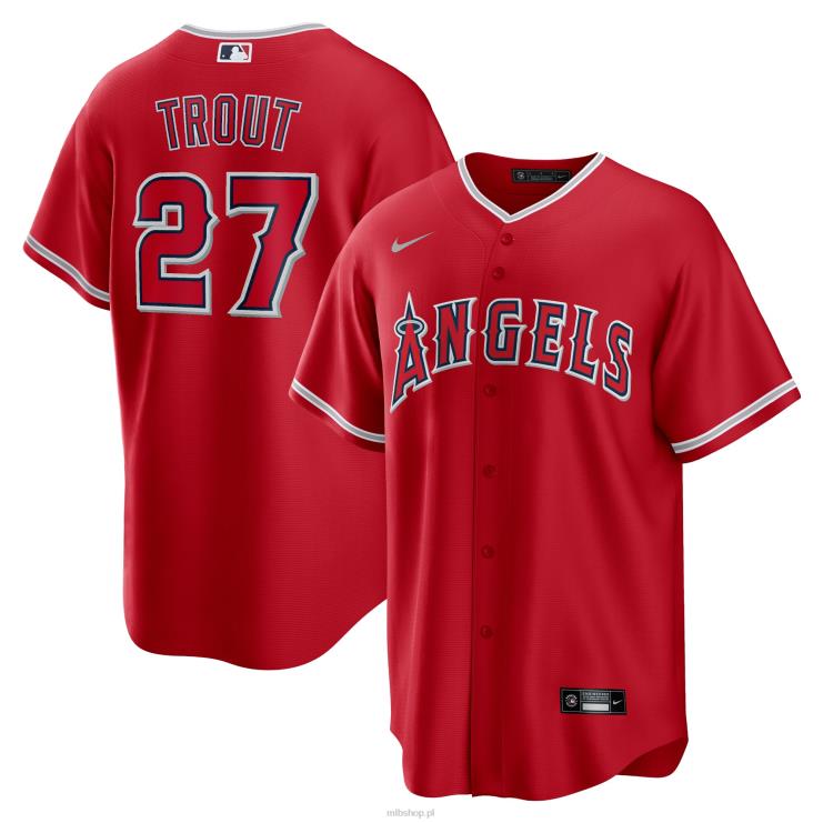 Los Angeles Angels Mike Trout Nike Czerwona alternatywna replika koszulki z nazwiskiem gracza mężczyźni 0J02V95 MLB Jerseys