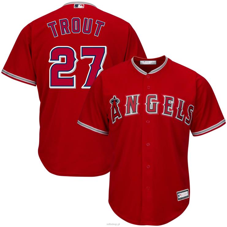 Los Angeles Angels Mike Trout czerwona duża i wysoka replika koszulki gracza mężczyźni 0J02V711 MLB Jerseys