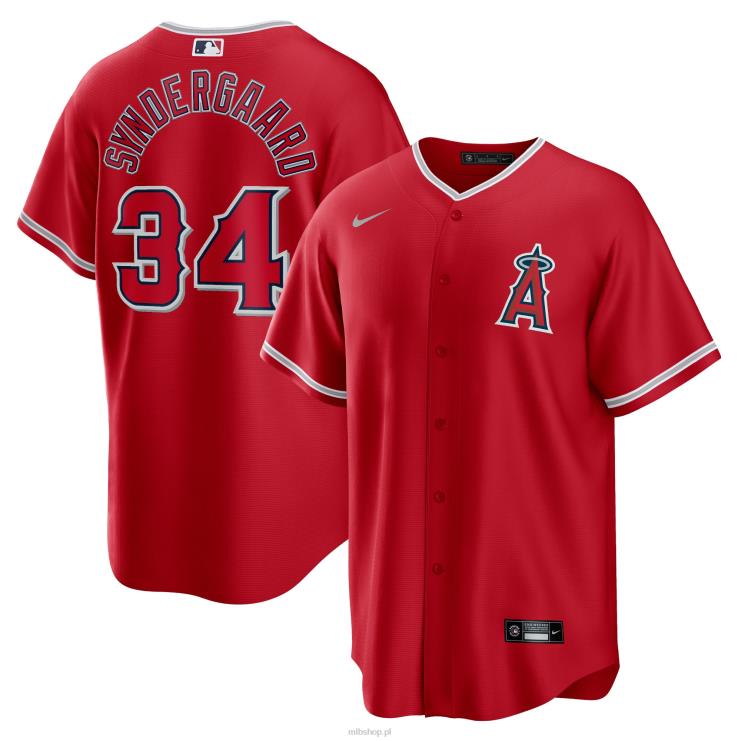 Los Angeles Angels Noah Syndergaard Nike Czerwona replika alternatywnej koszulki gracza mężczyźni 0J02V1219 MLB Jerseys