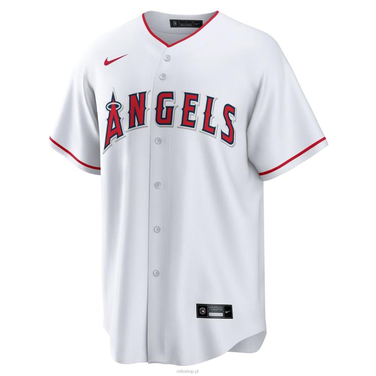 Los Angeles Angels mike pstrąg nike biała domowa replika koszulki z nazwiskiem gracza mężczyźni 0J02V94 MLB Jerseys