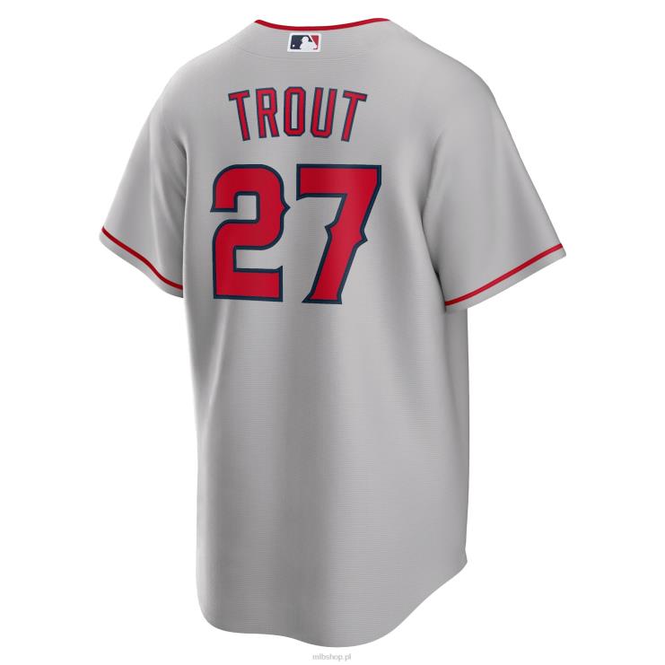 Los Angeles Angels mike trout nike silver road replika koszulki z nazwiskiem gracza mężczyźni 0J02V96 MLB Jerseys