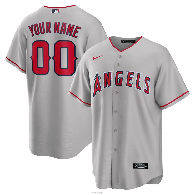los angeles angels nike szara replika niestandardowej koszulki szosowej mężczyźni 0J02V861 MLB Jerseys