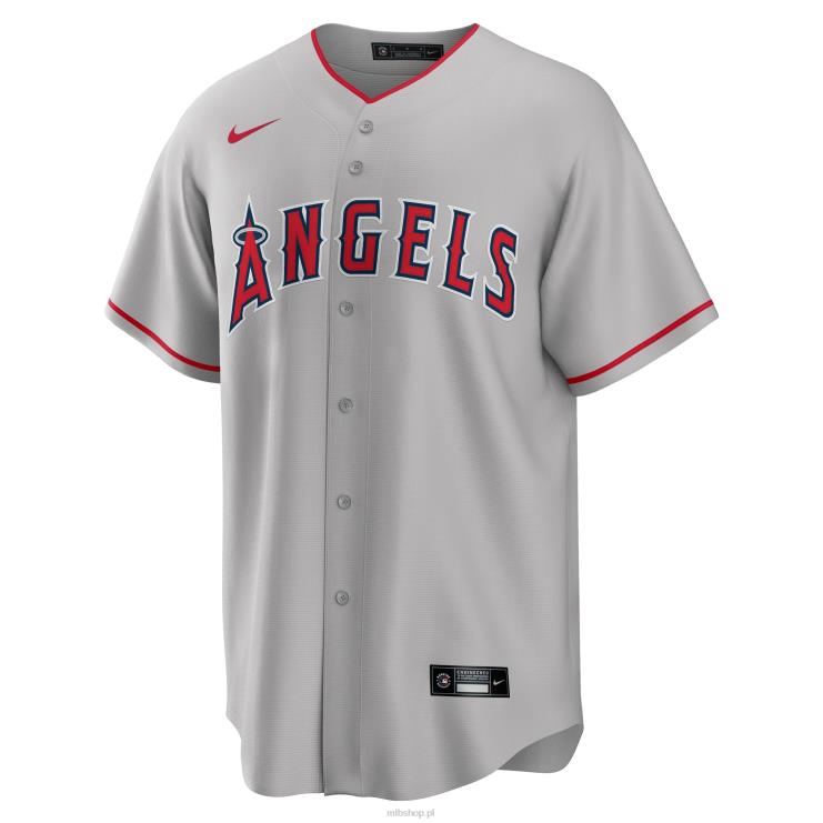 los angeles angels nike szara replika niestandardowej koszulki szosowej mężczyźni 0J02V861 MLB Jerseys
