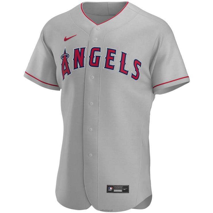 szara autentyczna koszulka zespołu Los Angeles Angels Nike Road mężczyźni 0J02V1556 MLB Jerseys
