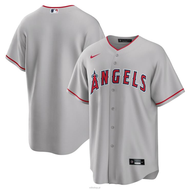 szara replika koszulki zespołu Los Angeles Angels Nike Road mężczyźni 0J02V935 MLB Jerseys
