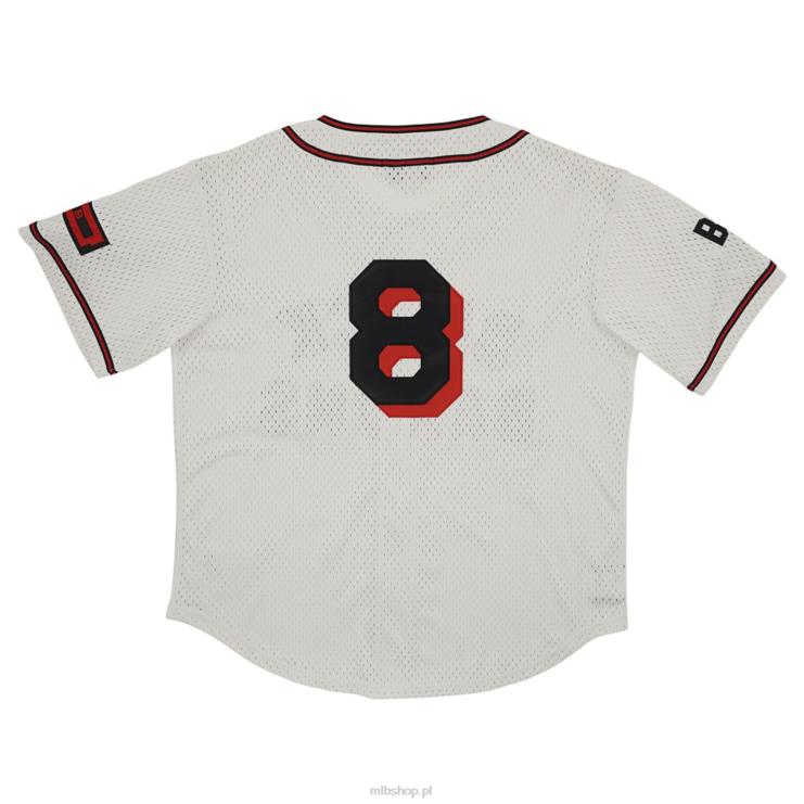 birmingham barons #8 rings & crwns kremowa replika koszulki z siateczki zapinanej na guziki mężczyźni 0J02V1291 MLB Jerseys