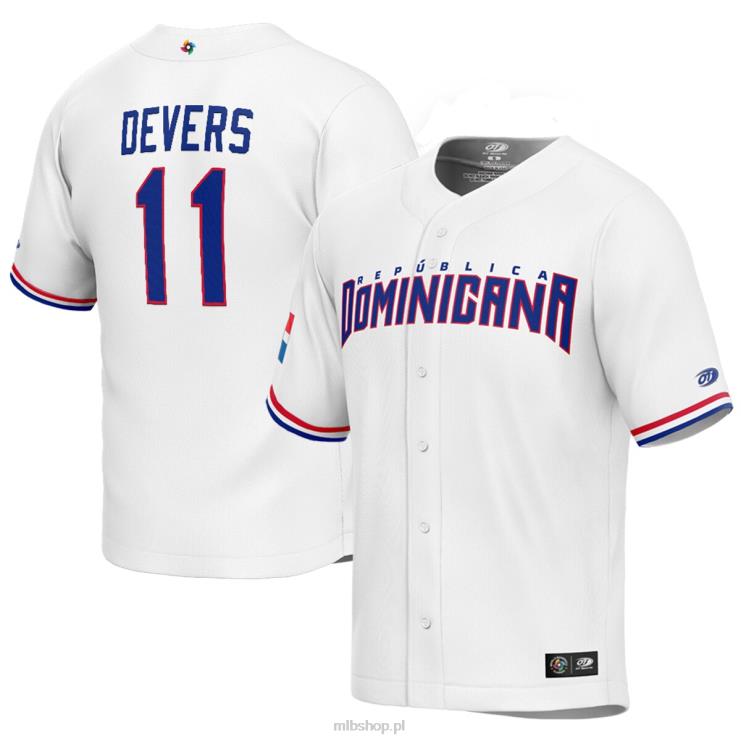 dominikana bejsbol rafael devers biała replika klasycznej koszulki baseballowej świata 2023 mężczyźni 0J02V1015 MLB Jerseys
