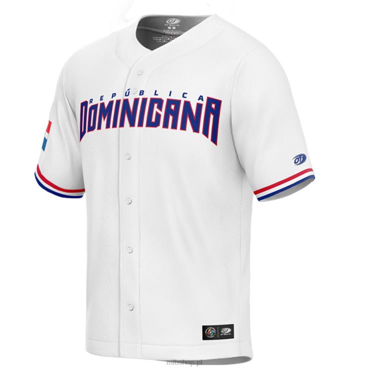 dominikana bejsbol rafael devers biała replika klasycznej koszulki baseballowej świata 2023 mężczyźni 0J02V1015 MLB Jerseys