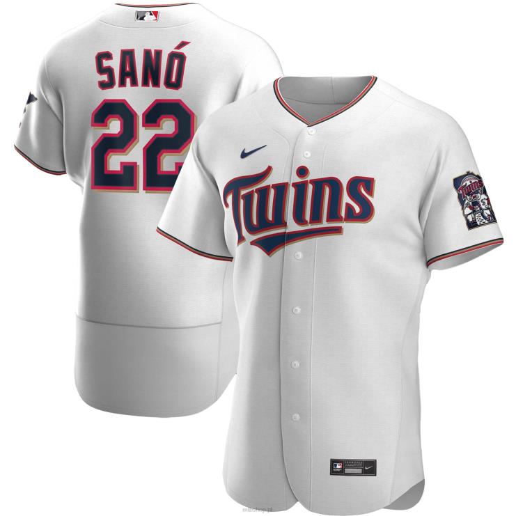 Biała autentyczna koszulka domowa Minnesota Twins Miguel Sano Nike mężczyźni 0J02V1561 MLB Jerseys
