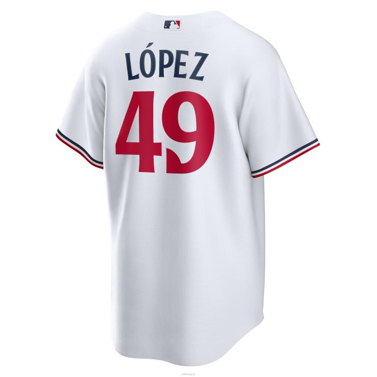 Biała domowa replika koszulki Nike Minnesota Twins Pablo Lopez Nike mężczyźni 0J02V1610 MLB Jerseys