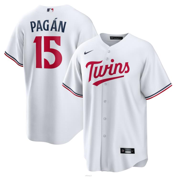 Biała replika domowej koszulki gracza Minnesota Twins Emilio Pagan Nike mężczyźni 0J02V1604 MLB Jerseys