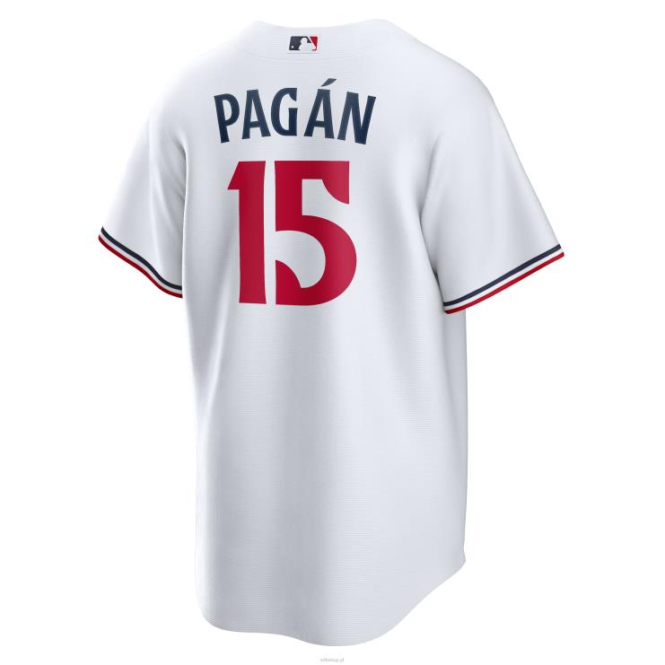 Biała replika domowej koszulki gracza Minnesota Twins Emilio Pagan Nike mężczyźni 0J02V1604 MLB Jerseys
