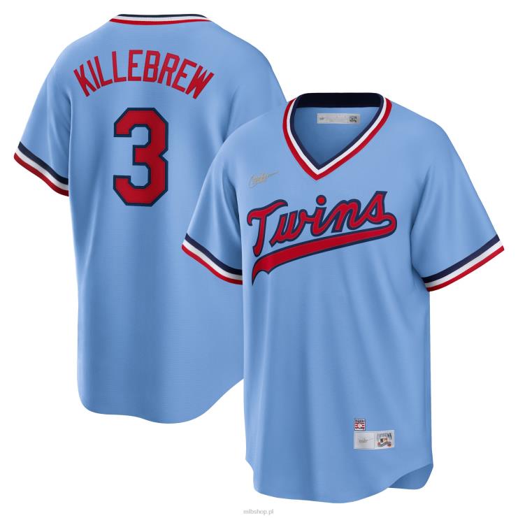 Minnesota Twins Harmon Killebrew Nike Jasnoniebieska koszulka z kolekcji Road Cooperstown mężczyźni 0J02V1180 MLB Jerseys