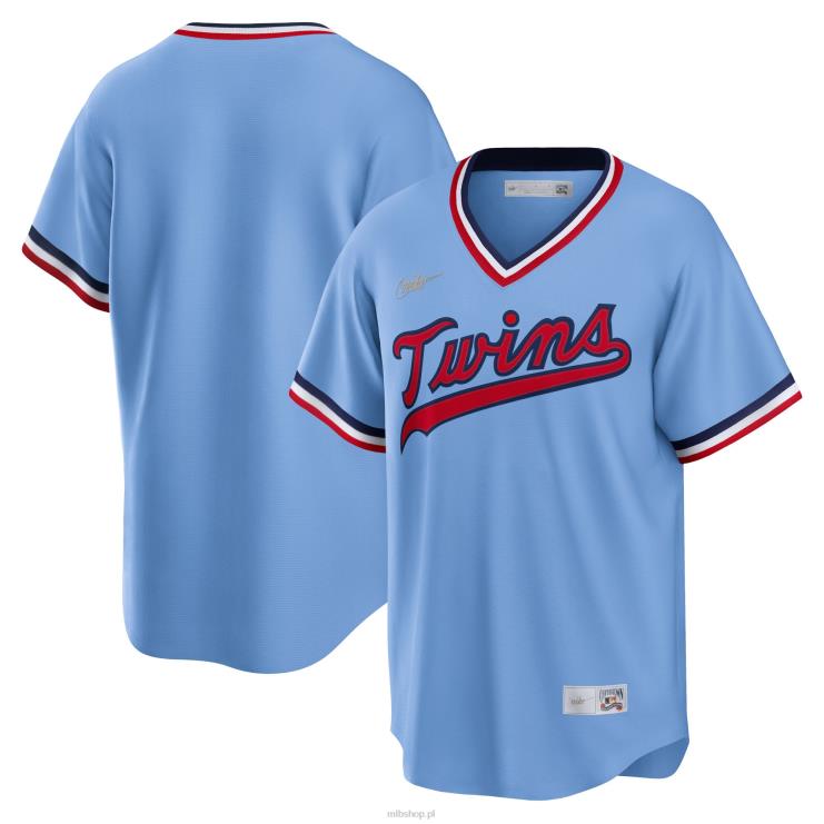 Minnesota Twins Nike Jasnoniebieska koszulka zespołu Road Cooperstown Collection mężczyźni 0J02V699 MLB Jerseys