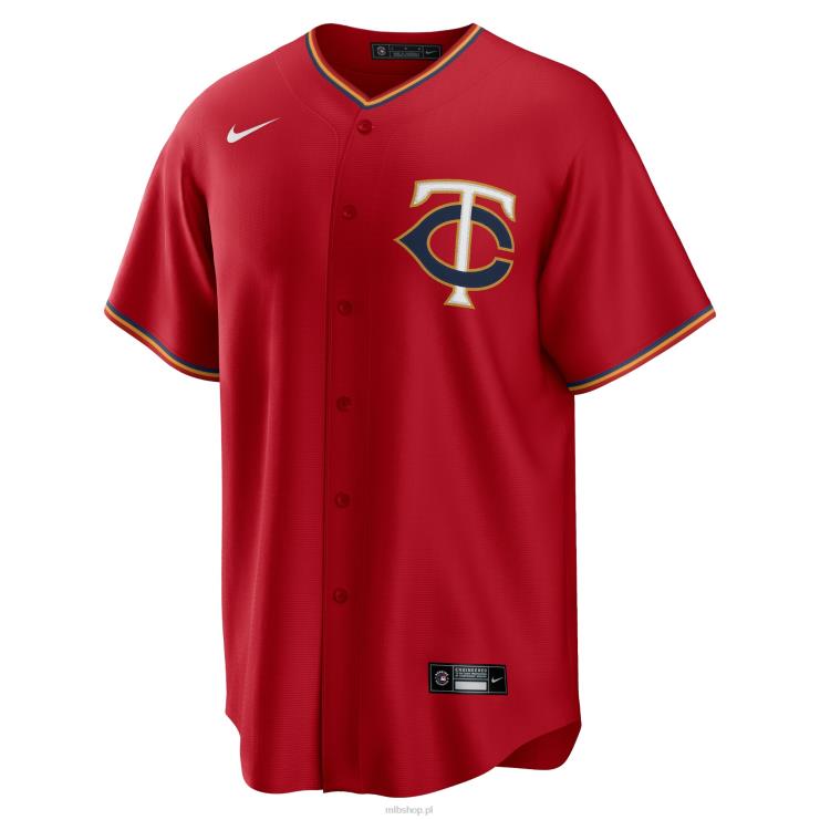 czerwona replika koszulki drużyny Minnesota Twins Nike mężczyźni 0J02V623 MLB Jerseys