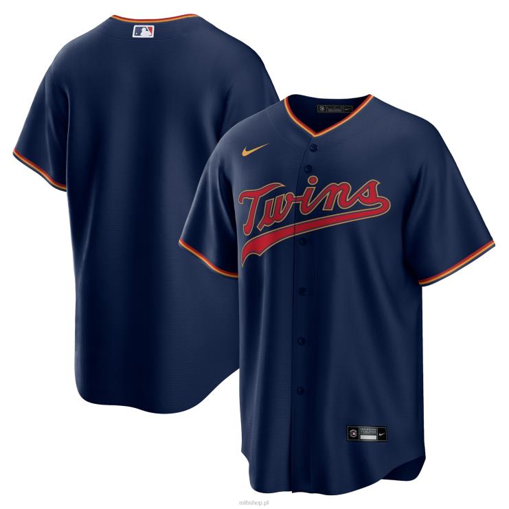 granatowa replika alternatywnej koszulki drużyny Nike Minnesota Twins mężczyźni 0J02V1246 MLB Jerseys