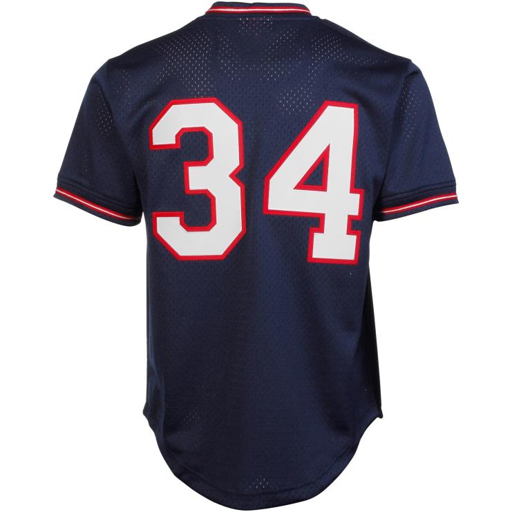 minnesota twins kirby puckett mitchell & ness granatowy 1985 autentyczna kolekcja cooperstown siatkowa koszulka treningowa mrugnięcia mężczyźni 0J02V1360 MLB Jerseys