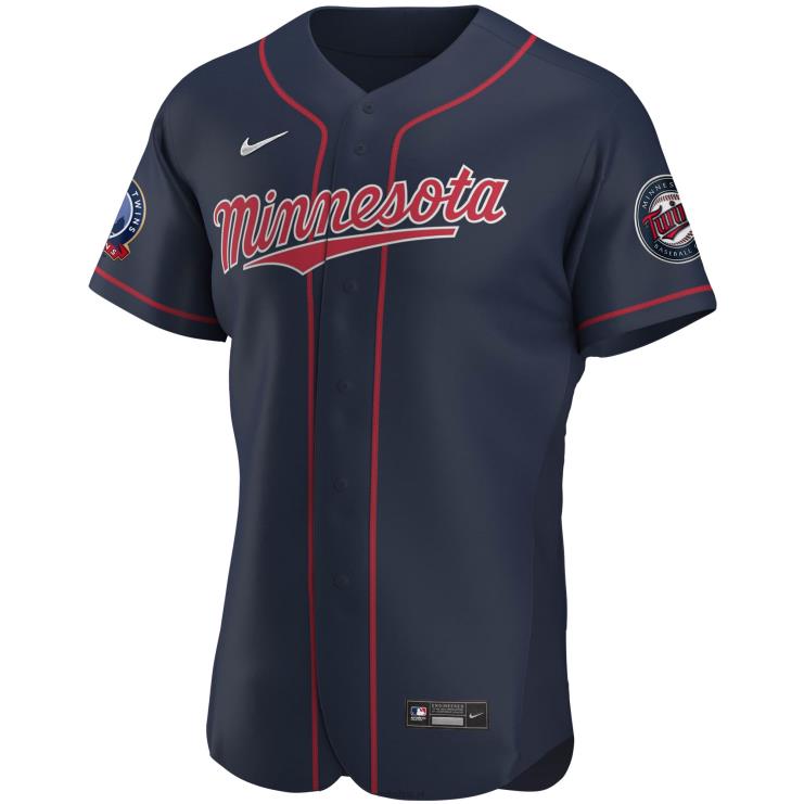 minnesota twins nike granatowa alternatywna autentyczna koszulka zespołu z sezonu 60 mężczyźni 0J02V1387 MLB Jerseys