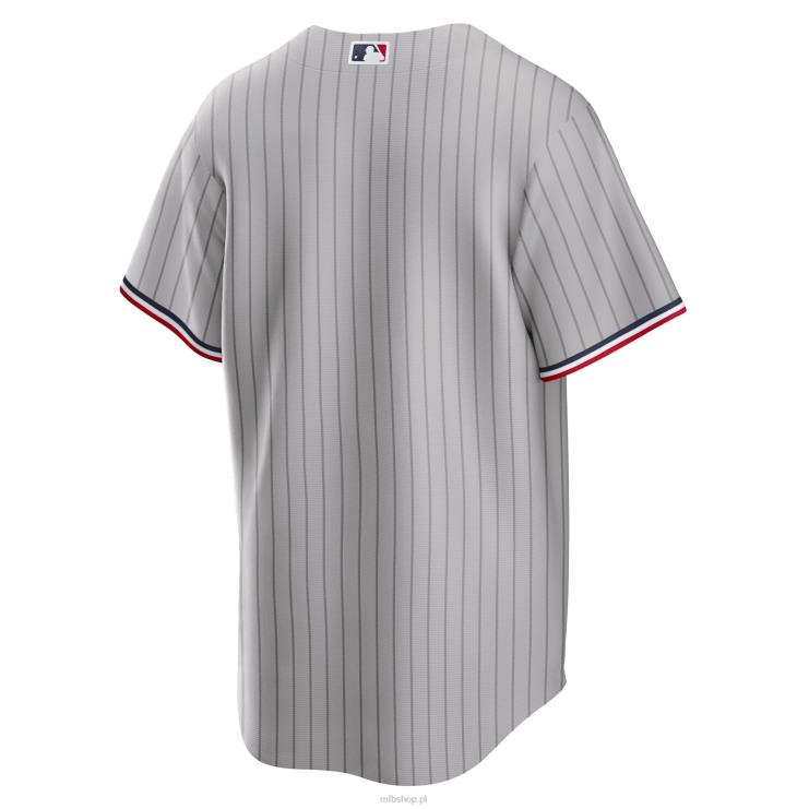 szara replika koszulki drużyny szosowej minnesota twins nike mężczyźni 0J02V497 MLB Jerseys