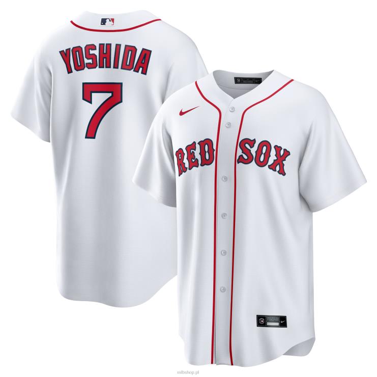 biała oficjalna replika domowej koszulki gracza boston red sox masataka yoshida nike mężczyźni 0J02V1 MLB Jerseys