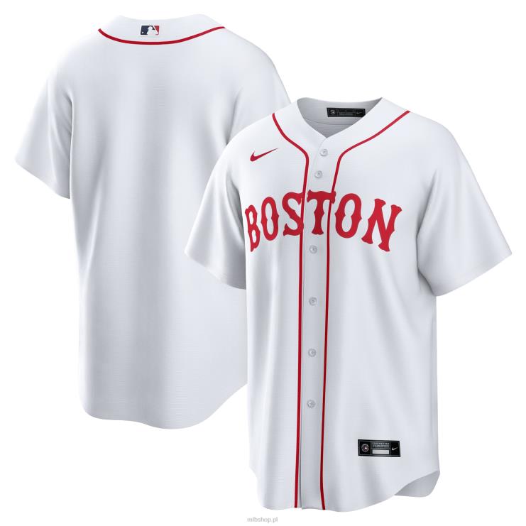 biała replika koszulki drużyny boston red sox nike mężczyźni 0J02V697 MLB Jerseys