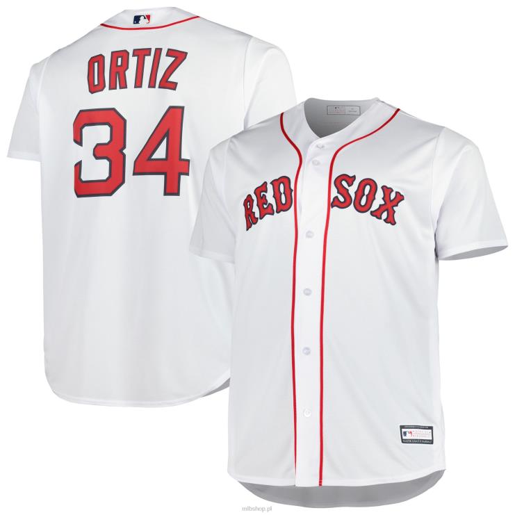 boston red sox david ortiz biała duża i wysoka replika koszulki gracza mężczyźni 0J02V1607 MLB Jerseys